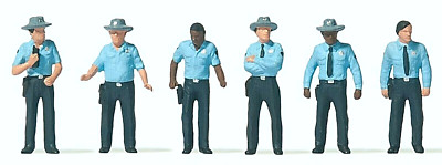 Preiser 10798 US Highway Patrolmen 6 Figuren H0 1:87 handbemalt Neu + OVP
