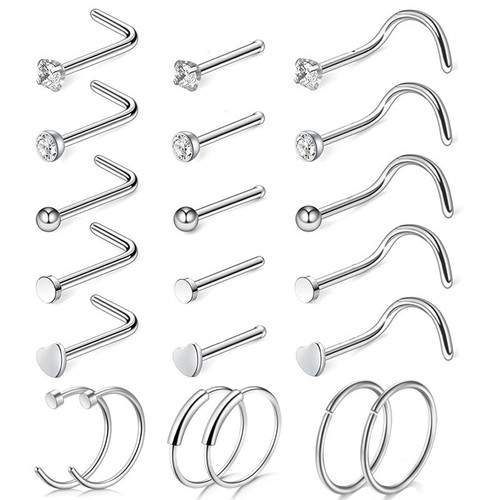 Tragus Bars Labret Monroe Nose Hoop Piercing Helix Cartilage Ear Lip Stud Ring - Picture 5 of 5