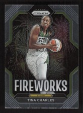 2023 Panini Prizm WNBA Fireworks #2 Tina Charles Seattle Storm