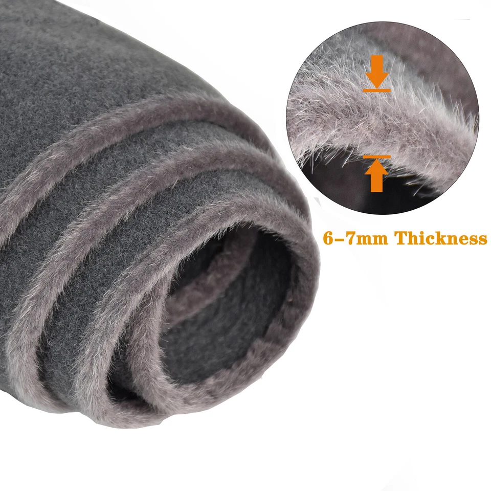 Alfombrilla de tablero gris cubierta de tablero alfombra para Dodge Ram 1500 2500 3500 1998-2001 Foto 3 de 4