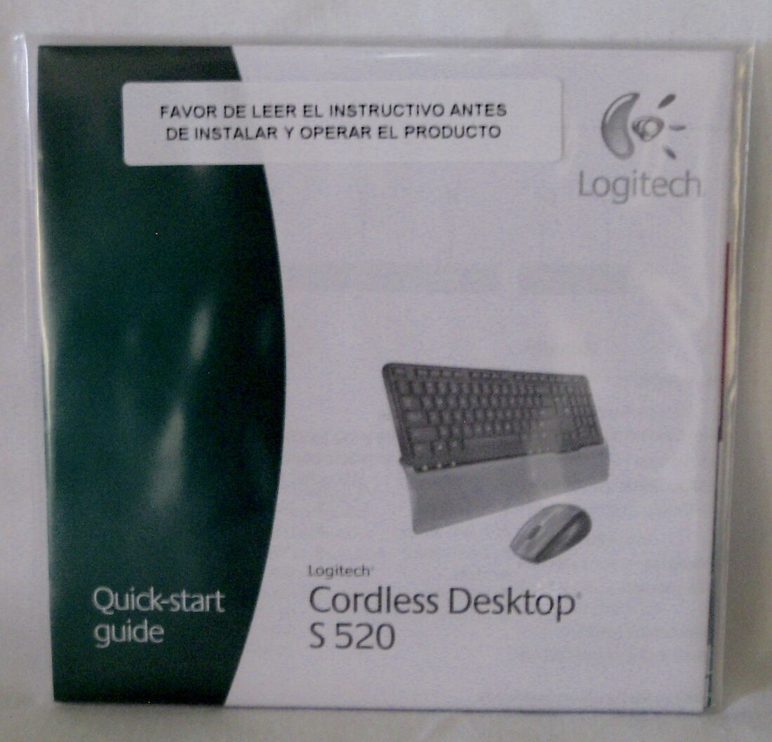 Logitech Cordless Desktop Mouse Keyboard Set S520 for sale online 