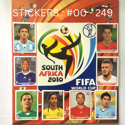 2010 Panini World Cup South Africa Stickers #00-249 Pick to Complete your Album