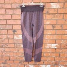 Seamless Leggings Burgundy Ladies Size Large PINK VICTORIA SECRETS EUC