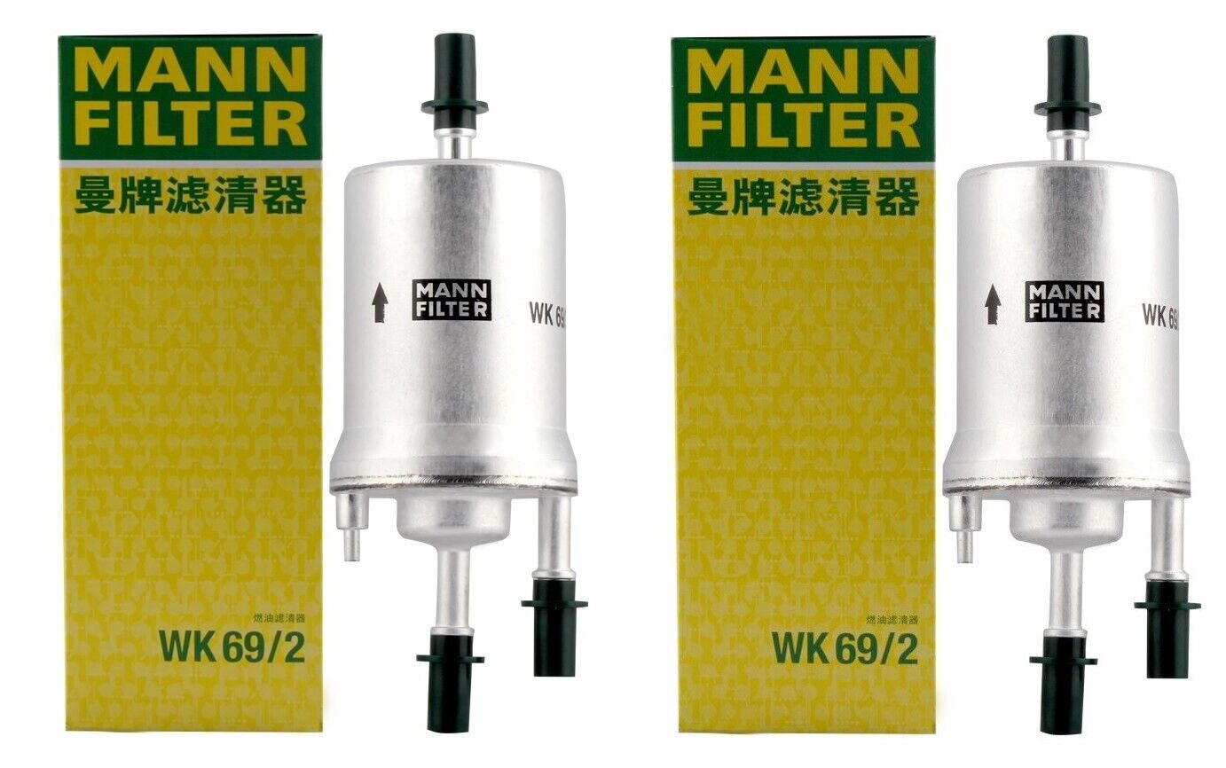 Pair Set of 2 Fuel Filters Mann WK692 For Audi A3 Quattro TT VW Beetle Eos Golf