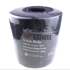 1 Roll=60 sheets for 3M 07521 Scotch-Brite Multi-Flex Abrasive Sheet 4" x 8"