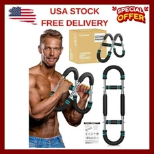 Saker Twister Arm Trainer, 40-100Lb Adjustable Power Twister Bar, Chest Shoulder