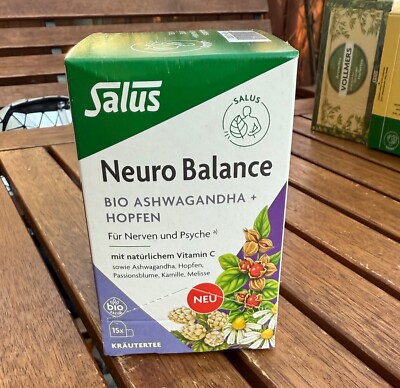 Neuro-Balance Salus Tee Ashwagandha +Hopfen 15 Filterbeutel PZN: 19375300