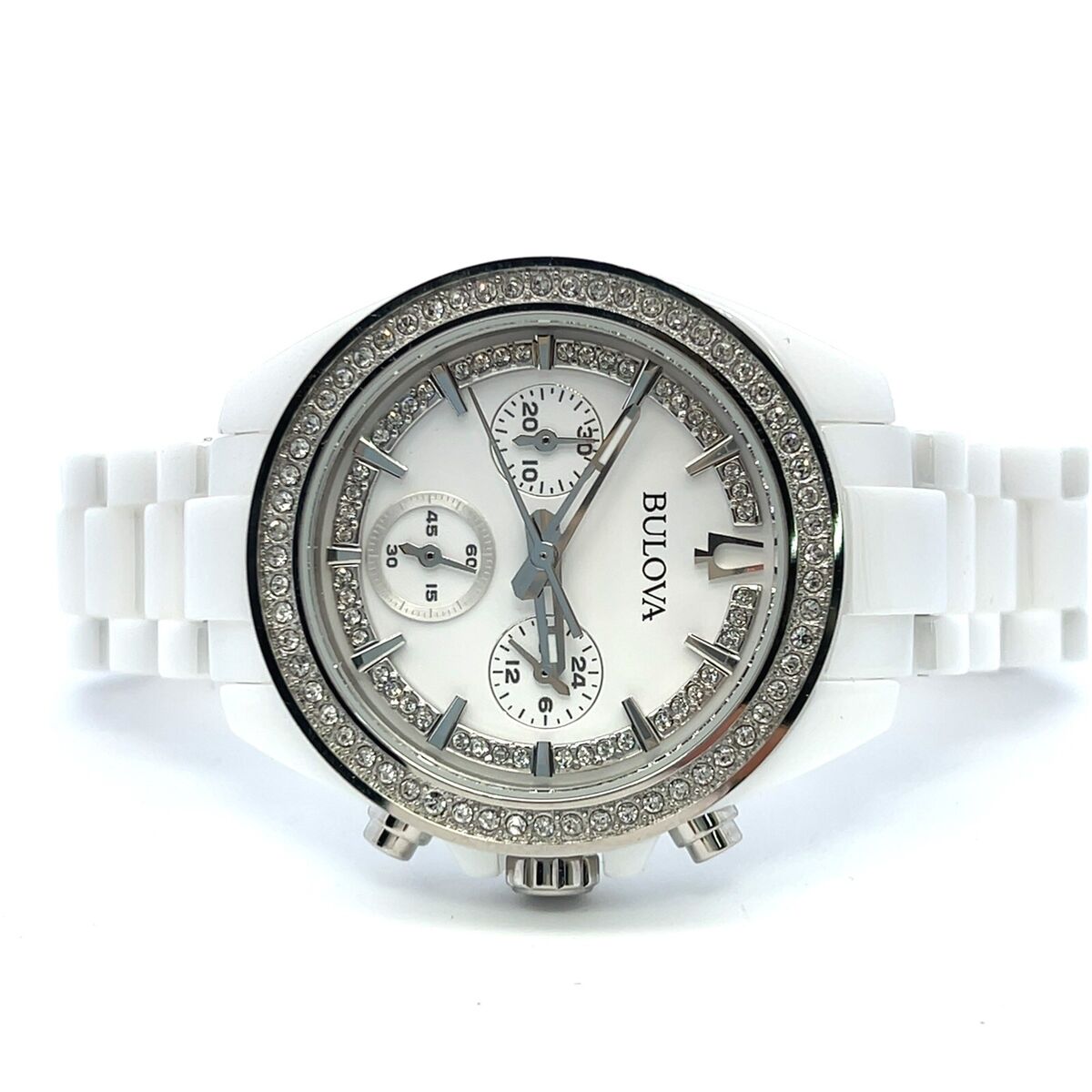 Bulova Women's Watch 98L281 White Dial Ceramic Quartz Bulova Women's Watch 98L281 White Dial Ceramic Quartz