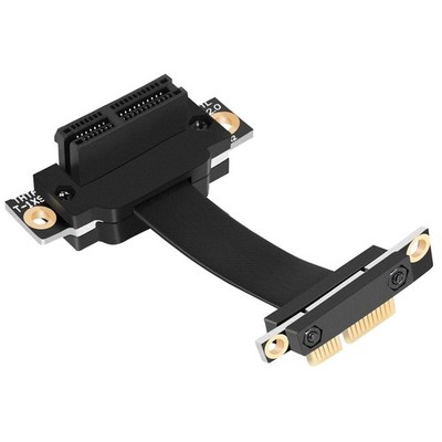 PCIE X1 Dual 90° rechtwinklig PCIe 3.0 X1 X1 Riser Kabel 8Gbit/s PCI Express
