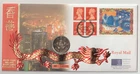 30/6/1997 UK GB Coin Cover with Hong Kong 5$ Coin - Hong Kong #14555