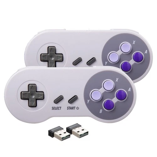 2 Pack Retro Super Nintendo SNES USB Controller for Windows PC Mac Raspberry Pi