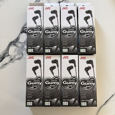 8-PCS.    JVC Gummy Plus HA-FX7M Stereo Headphones Earbuds Remote + Microphone