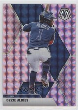 2020 Panini Chronicles Mosaic Purple Prizm 1/49 Ozzie Albies #90 o7m