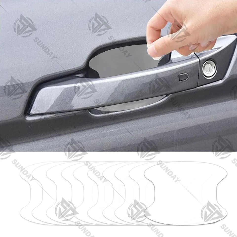8Pcs Waterproof Door Handle Cup Protector Cover For Camry Tacoma Anti Scratch Foto 3 de 4