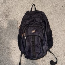 adidas Black Unisex Kids Polyester Backpack Zip Closure Pockets School