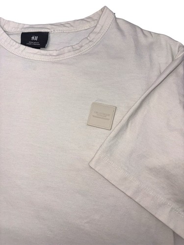 H&M Regular Fit T Shirt Mens S Beige France Les Artisans du Bon Gout Graphic
