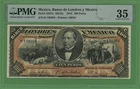 MEXICO  100 PESOS  1913 BANCO DE LONDRES Y MEXICO  PICK # S237e PMG 35 CHOICE VF