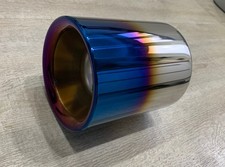 MAZDA MX-5 Miata Mk2 CX-5 Burnt Titanium Look 4" Exhaust Tailpipe Trim *NEW*