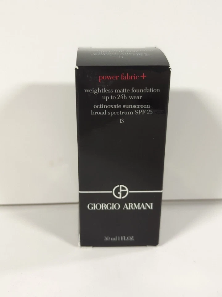 GIORGIO ARMANI Power Fabric Longwear High Cover Foundation SPF25 # 13 New - Image 2 of 2