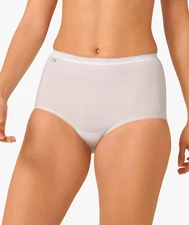 Sloggi Size 16 Basic Maxi full Briefs knickers panties stretchy Microfibre White
