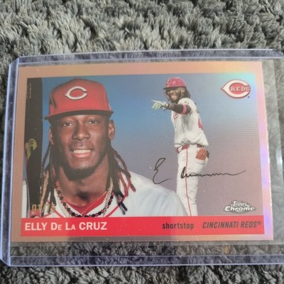 2025 Topps Chrome Platinum Elly De La Cruz #4 Rose Gold Refractor 58/75 
