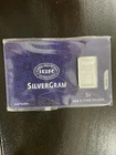 IGR 5 GRAMS 999 FINE SILVER BAR IN COA ORIGINAL CARD ASSAY COA SILVER REVERSE
