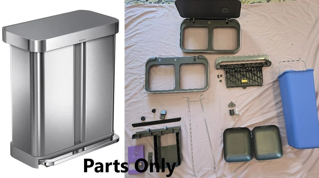 simplehuman Steel Household Trash Cans & Wastebaskets for sale | eBay