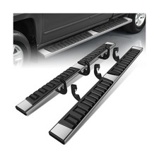 6.75 inch Running Boards Compatible with 2007-2019 Chevy Silverado GMC Sierra...