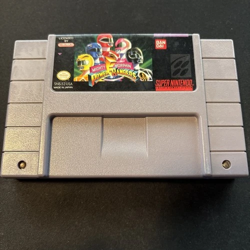 Mighty Morphin Power Rangers (1994) Super Nintendo SNES Tested