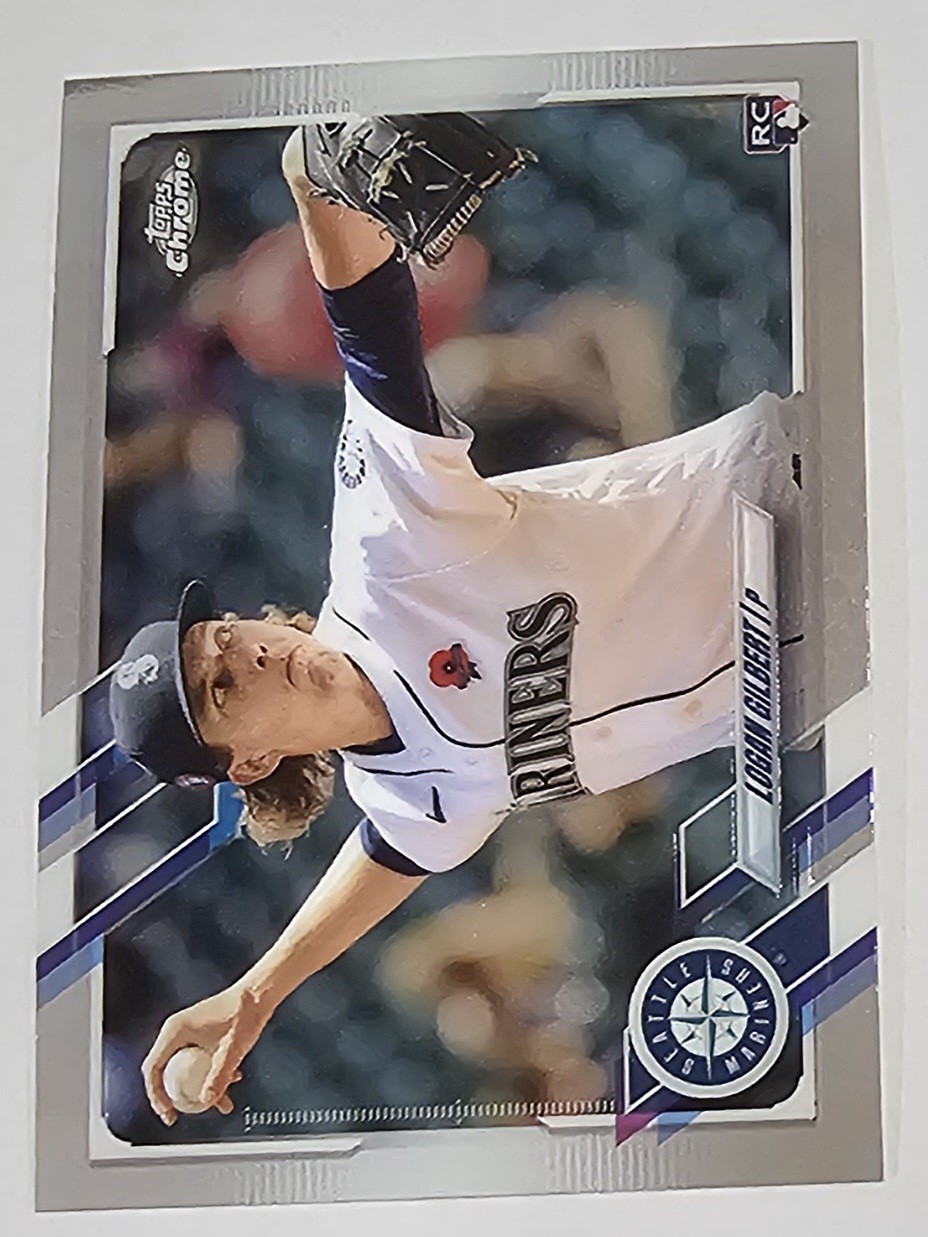 2021 Topps Chrome Update Baseball Logan Gilbert Rookie #USC70 Seattle Mariners