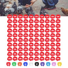 100PCS 8mm Pigeons Identification Leg Rings Poultry Leg Bands No Words Pigeons