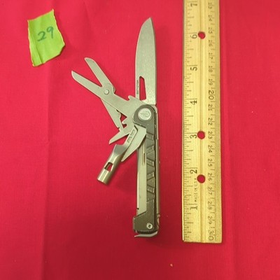 Gerber Silver 4-Tool Multi-Tool, Knife, Scissors, Hex Driver, Awl, 3'' Blade