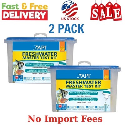 API FRESHWATER MASTER TEST KIT 800-Test Freshwater Aquarium Water Master, 2 PACK