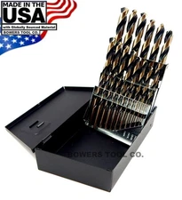 Norseman 25pc Metric HI-Molybdenum M7 Drill Bit Set 1-13mm MADE IN USA SP-25M