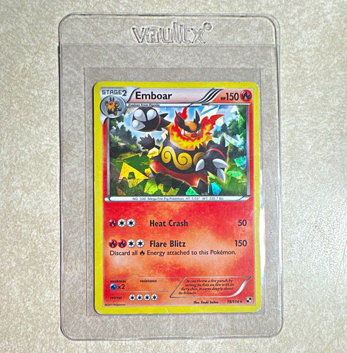 Pokémon TCG Emboar 019/114 Deck Exclusives Cracked Ice Holo
