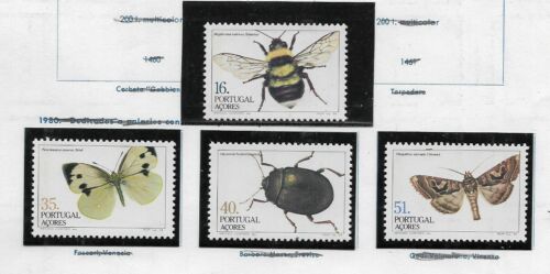 Azores Fauna Mariposas e Insectos Serie del año 1984 (EU-810) - Picture 1 of 1