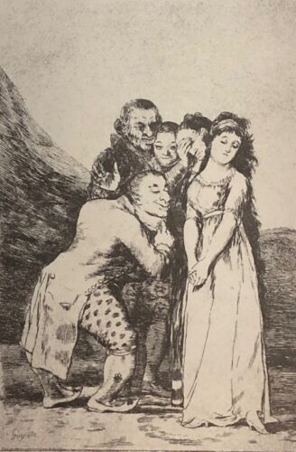 Francisco Goya 1746-1828 Any Sacrifice! Gravure Towards 1970 Spain - Picture 1 of 3