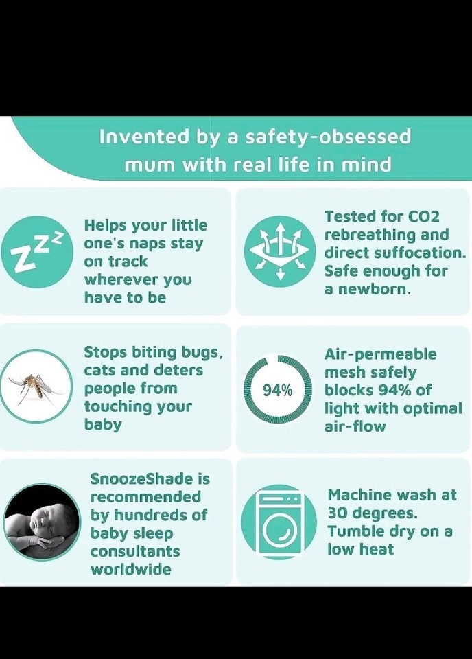 SnoozeShade Travel Cot Blackout Cover and Sleep Canopy For travel