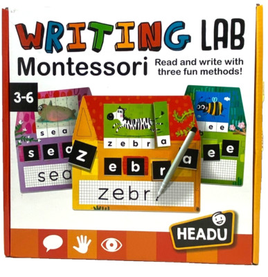 Headu Writing Lab Montessori Read and Write with 3 Different Methods 3-6