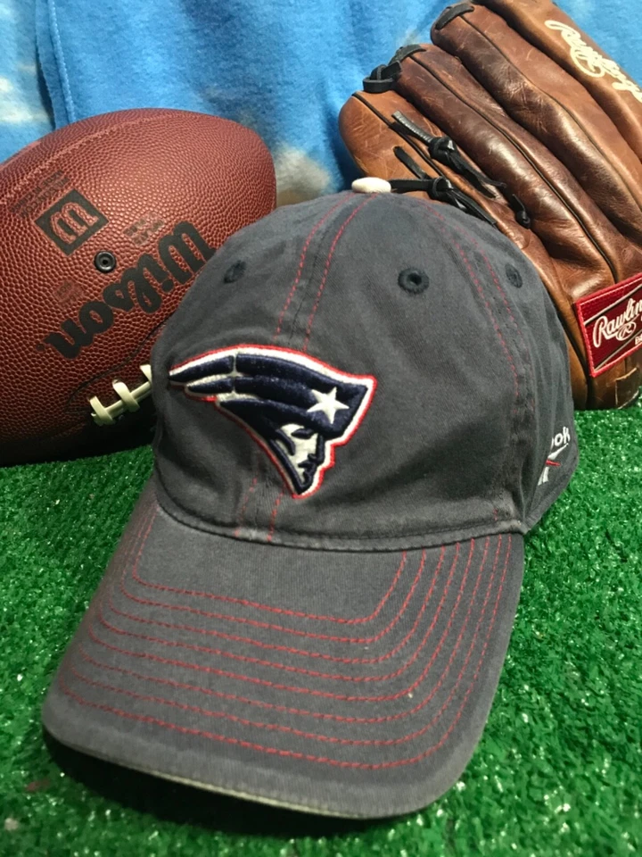 Gorra New England Patriots Reebok talla única gris Flex fit gorra ajustada H7 Foto 2 de 4