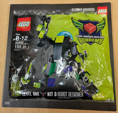 LEGO Master Builder Academy 20202 ROBOT DESIGNER SET Level 1 Bausatz 3 VERSIEGELT Selten