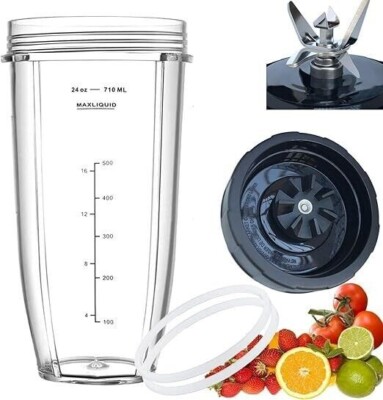 Ninja XSK24SSCL 703KKU100 Foodi 24oz Nutrient Cup, Spout Lid