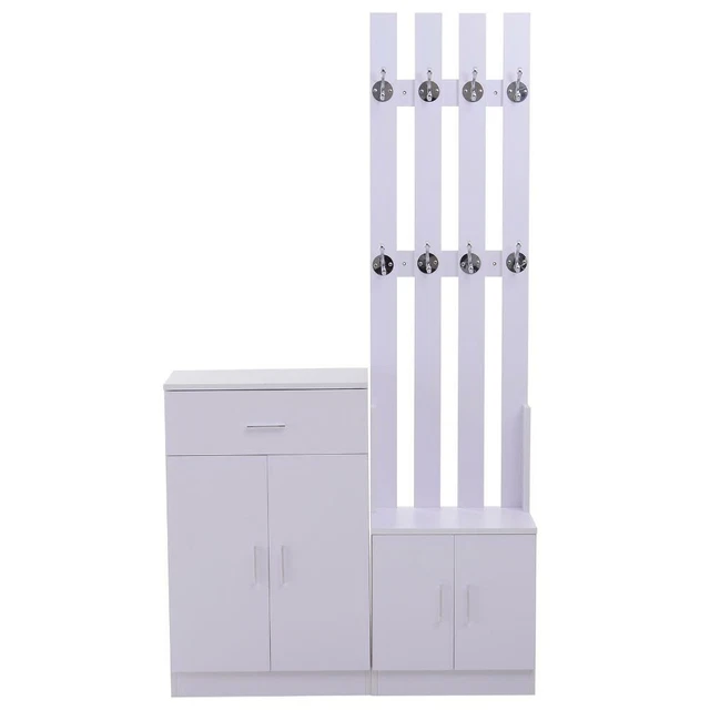 Stand appendiabiti bianchi