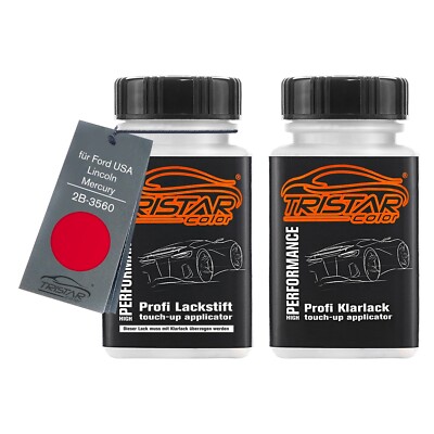 Autolack Lackstift für Ford USA Lincoln Mercury 2B 3560 Bright Red 2 x 50ml