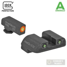 AmeriGlo Glock BOLD Night Sights SET Gen3/4 G17 G19 G26 and More 47284 FAST SHIP
