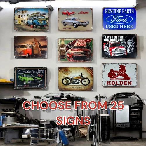 Vintage Retro Metal Tin Sign Bar Pub Garage Man Cave Shed Wall Decor 20x30cm AU