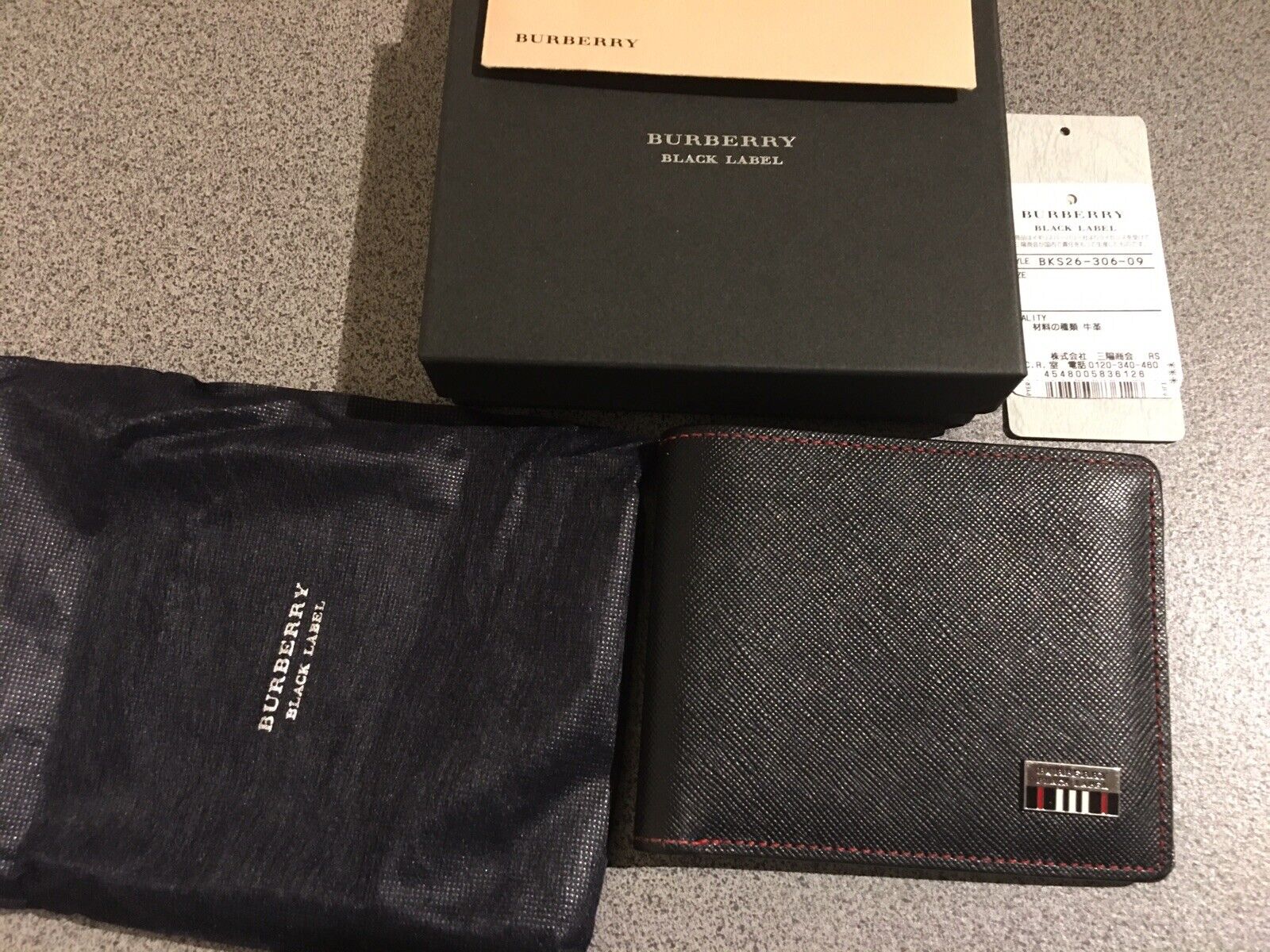 Burberry Black Label Wallet With Coin Pocket | eBay