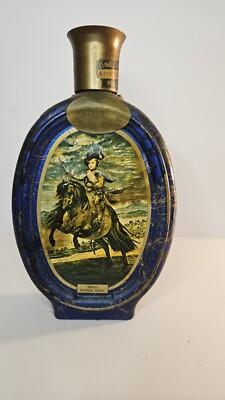 Vintage 1972 Jim Beam Prince Baltasar Whiskey Decanter Bottle - Empty USMC Tag