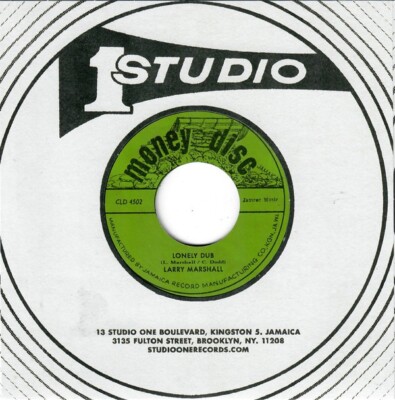 NEW- LARRY MARSHALL -  Lonely Room / Lonely DUB - Re-issue on MONEY DISC CLD4502