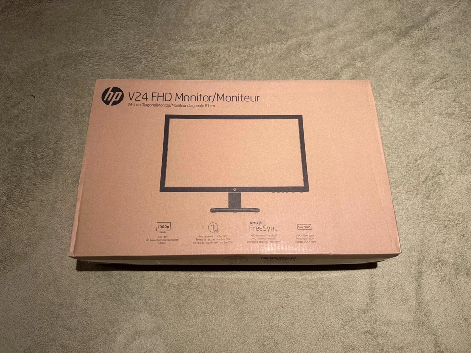 1080p HD Monitor 24 inch / HP V24 24" TN LCD Monitor - 9SV71AA#ABA - Image 2 of 3